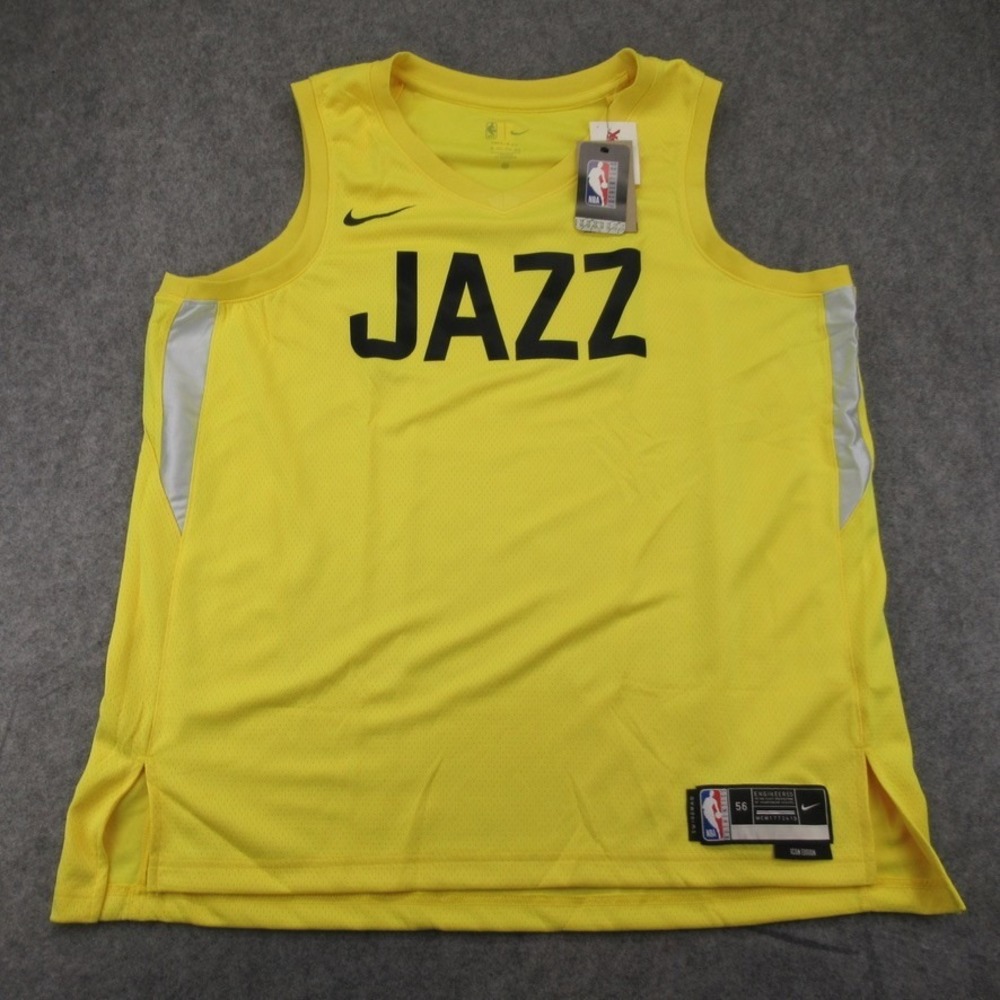 Nike Mens Utah Jazz Yellow Icon Edition Jersey Size‎ 56